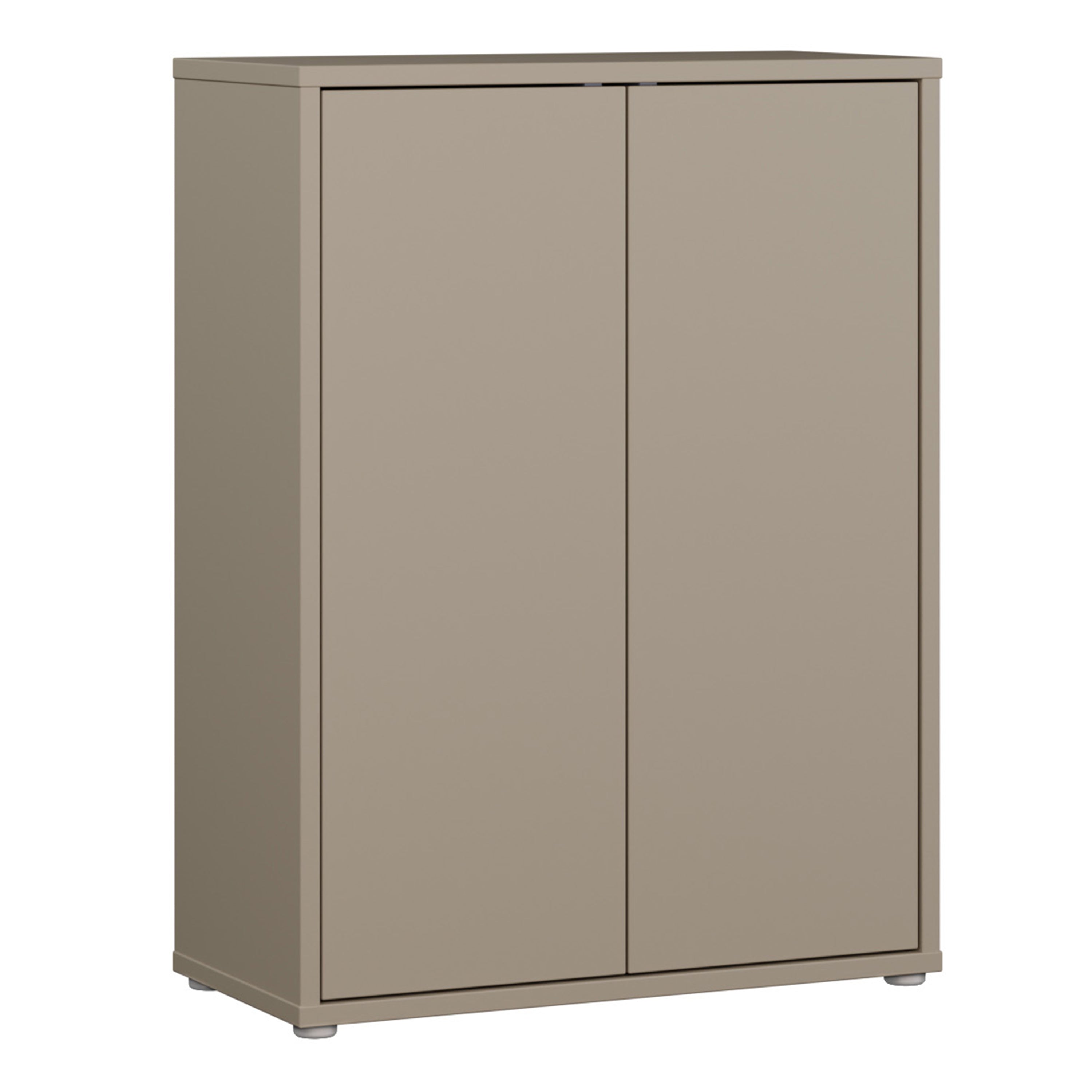 Alice Springs Shoe Cabinet with 2 Doors Push-to-Open in Taupe