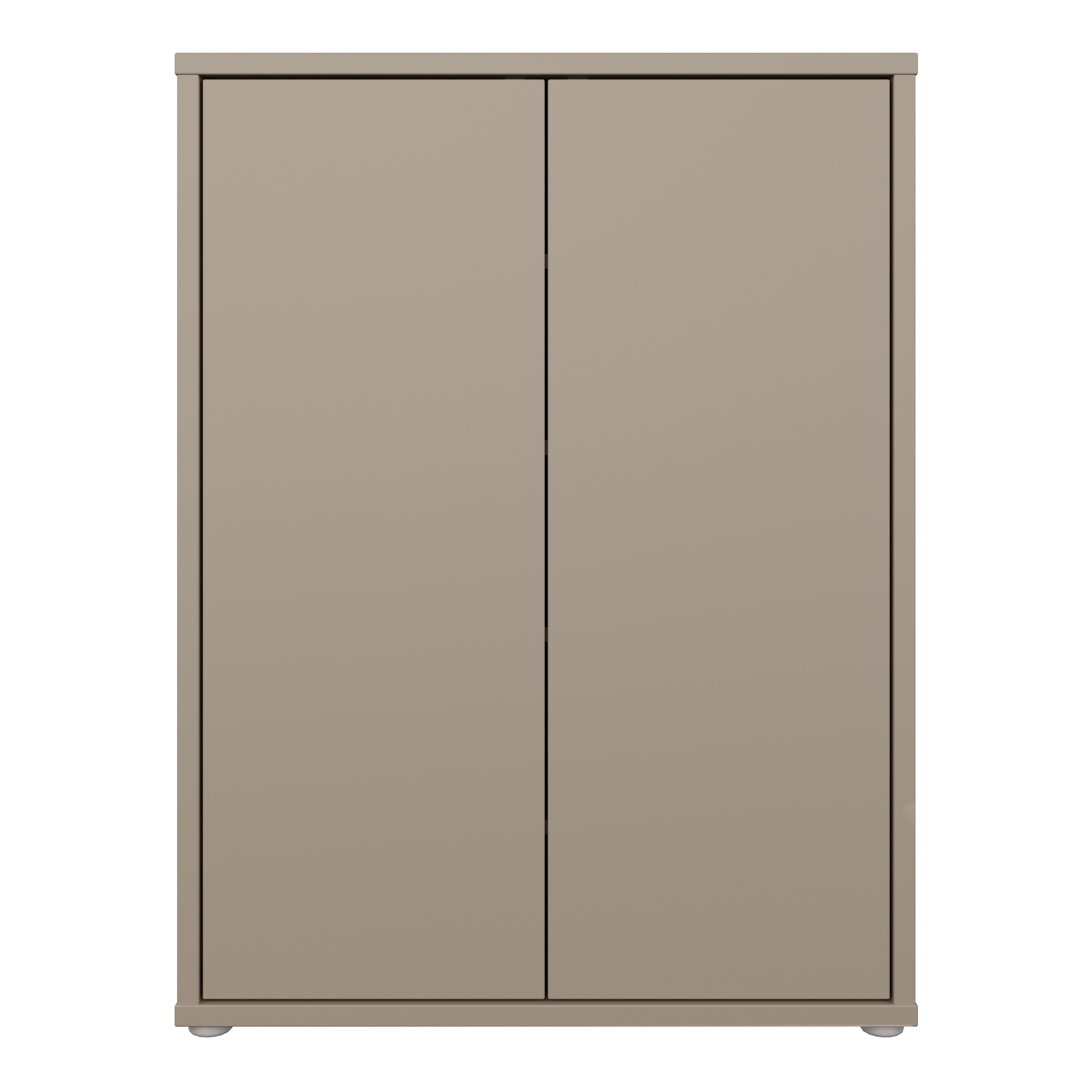 Alice Springs Shoe Cabinet with 2 Doors Push-to-Open in Taupe