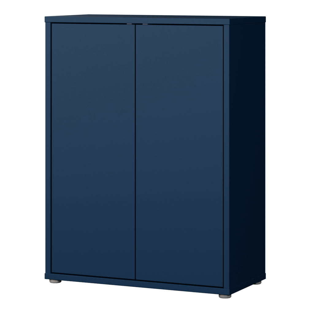 Alice Springs Shoe Cabinet with 2 Doors Push-to-Open in Night Blue