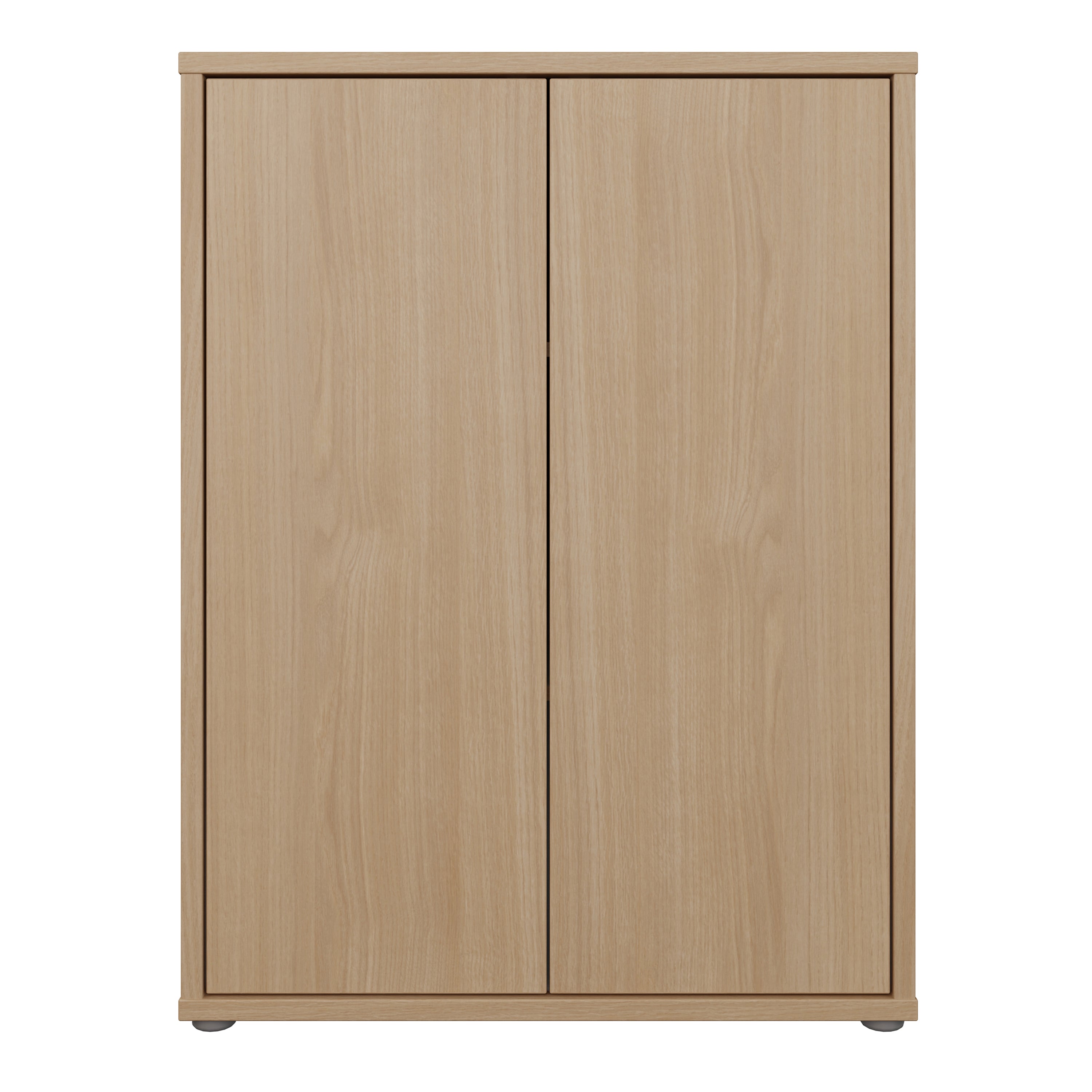 Alice Springs Tall 2 Door Cupboard with Push-to-Open Doors in Elegancia Oak