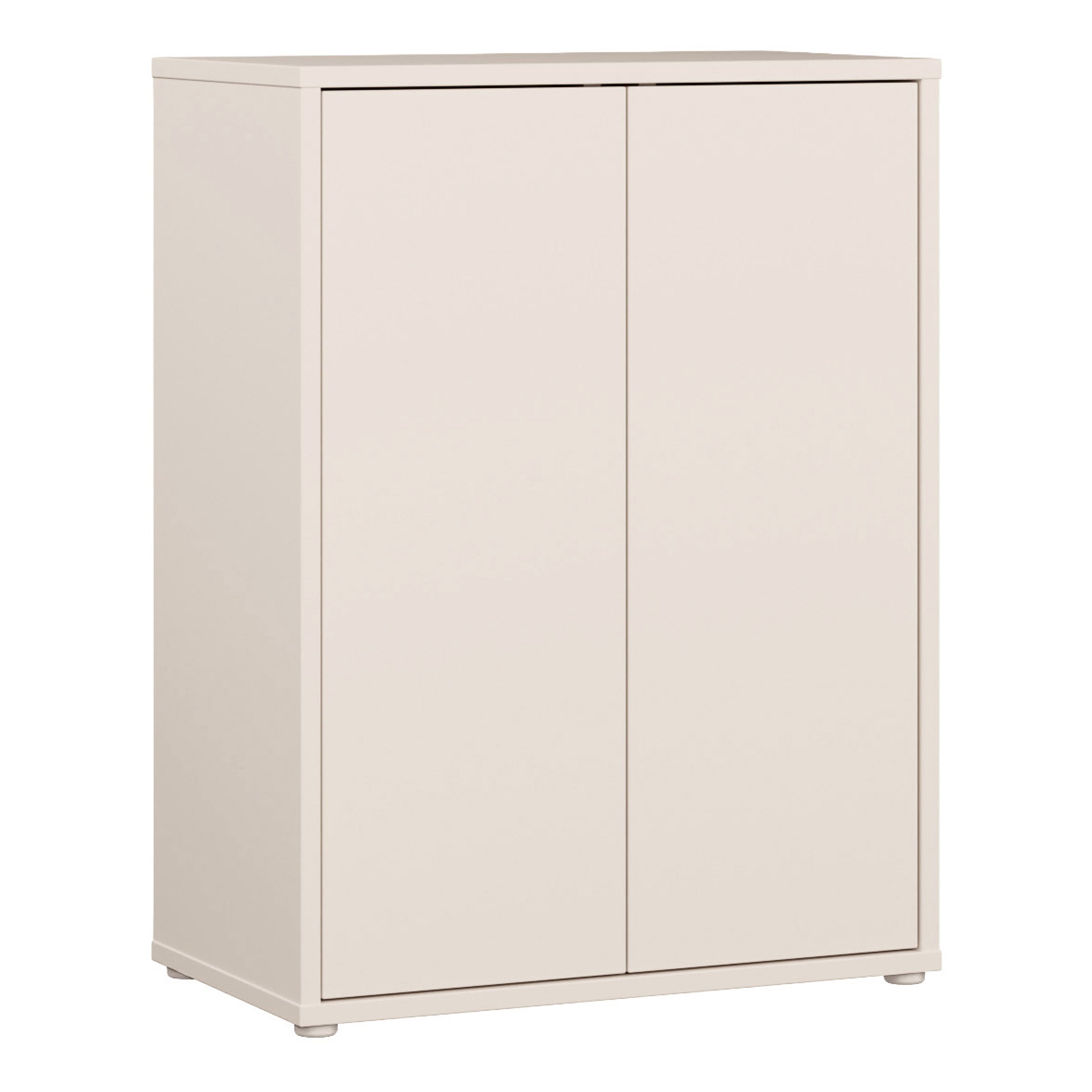 Alice Springs Tall 2 Door Cupboard with Push-to-Open Doors in Sand