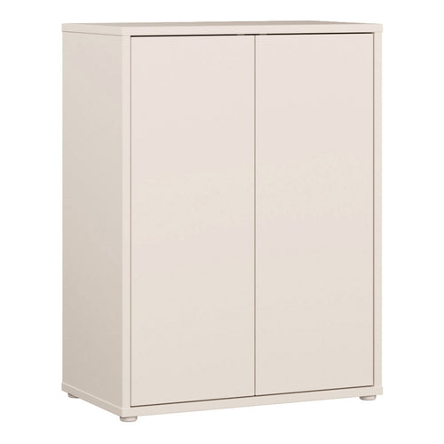 Alice Springs Tall 2 Door Cupboard with Push-to-Open Doors in Sand