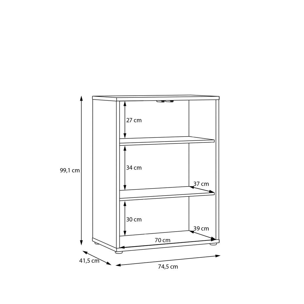 Alice Springs Tall 2 Door Cupboard with Push-to-Open Doors in Taupe