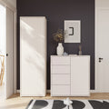 Alice Springs Storage Unit with 4 Drawers & 1 Door with Push-to-Open in Sand