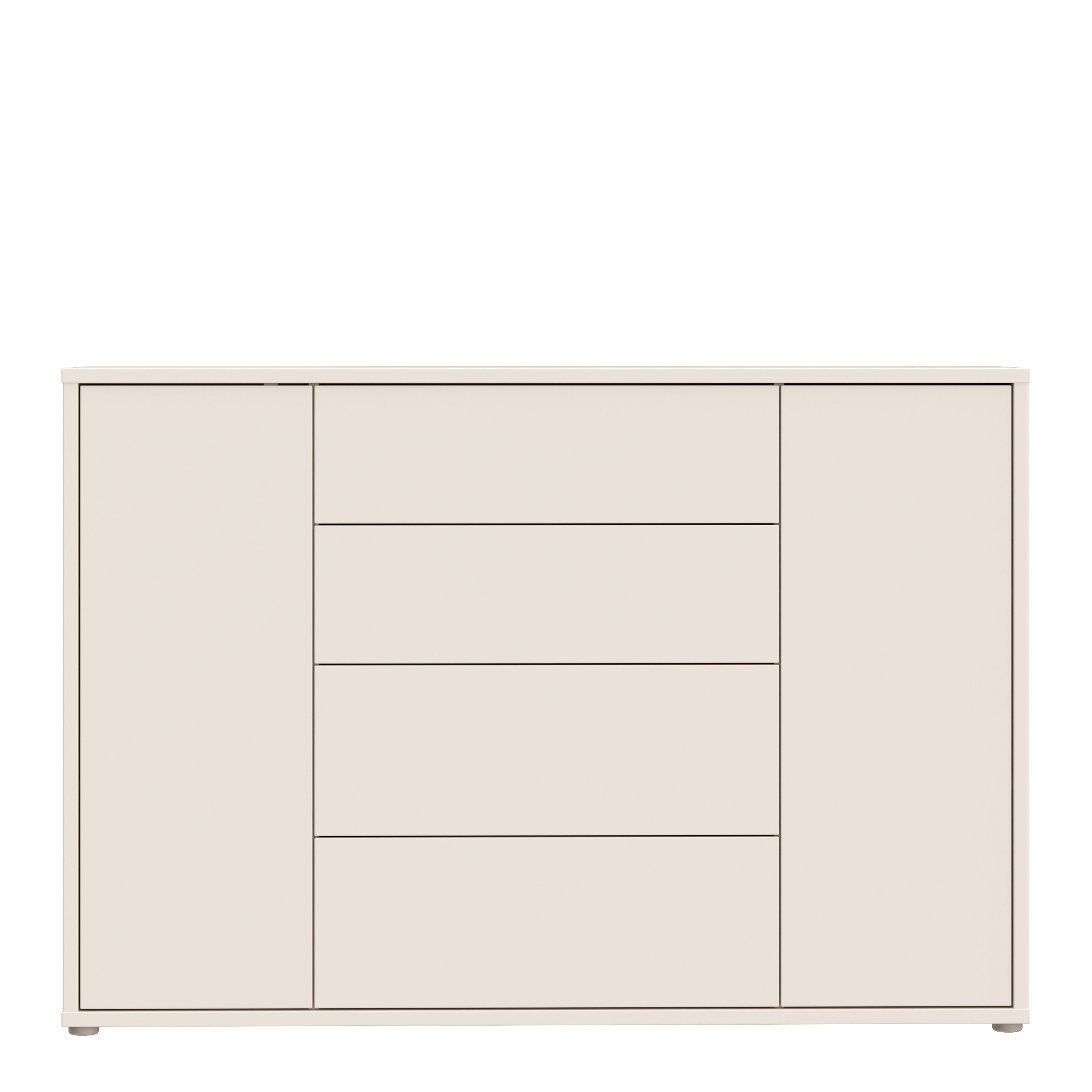 Alice Springs Wide Sideboard with 4 Drawers & 2 Doors with Push-to-Open in Sand