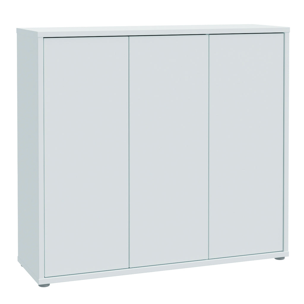 Alice Springs Shoe Cabinet with 3 Doors Push-to-Open in Light Grey