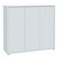 Alice Springs Shoe Cabinet with 3 Doors Push-to-Open in Light Grey