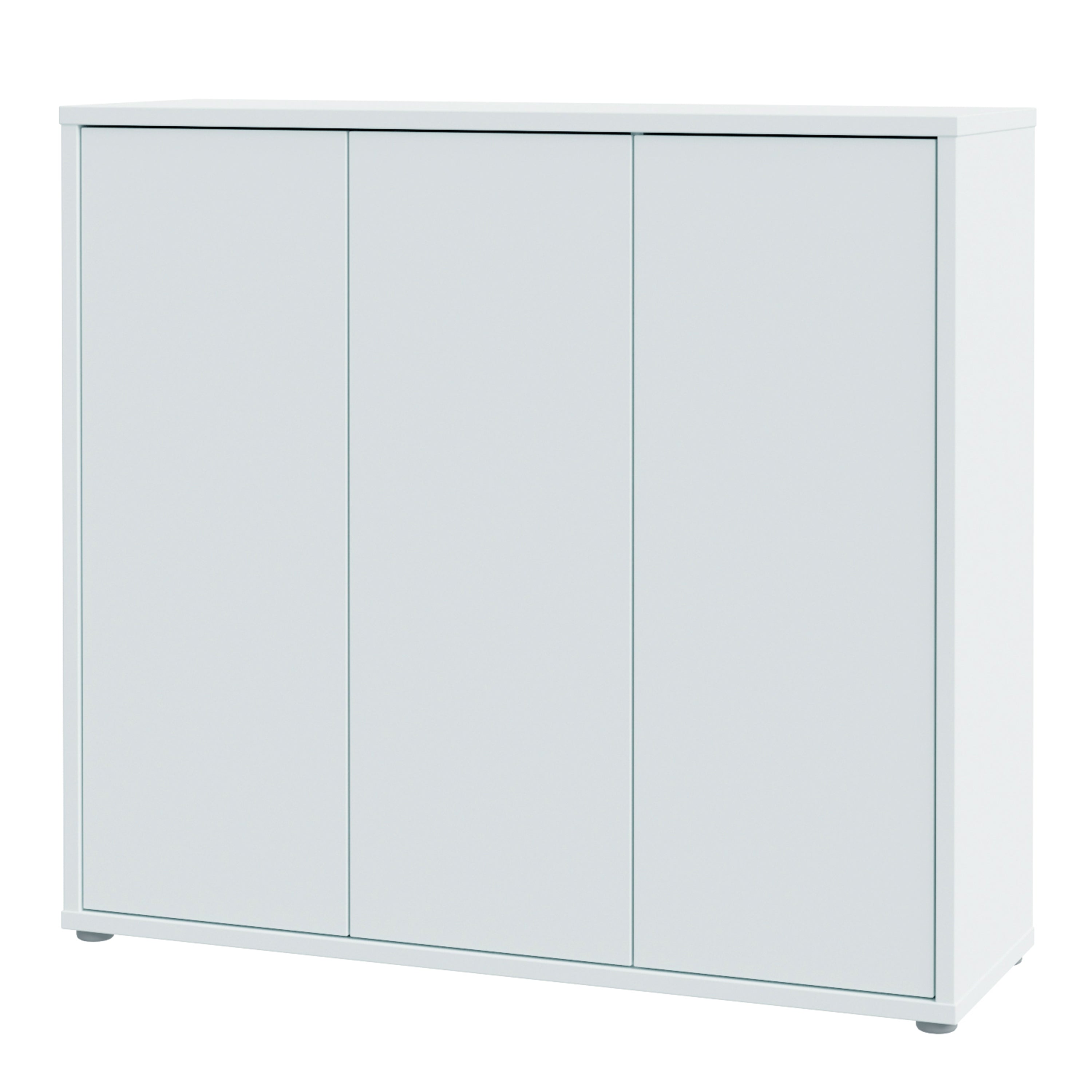 Alice Springs Shoe Cabinet with 3 Doors Push-to-Open in Light Grey