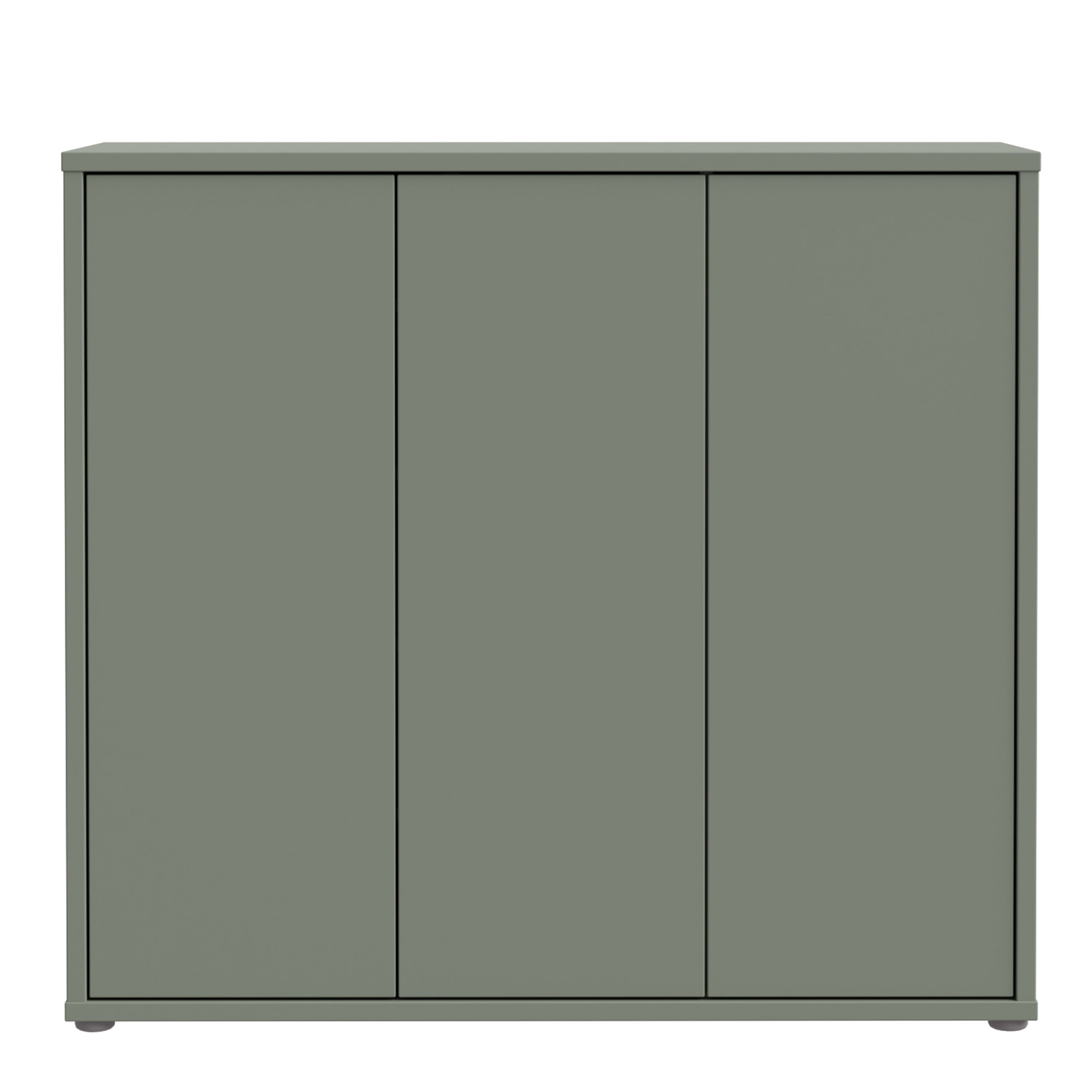 Alice Springs Shoe Cabinet with 3 Doors Push-to-Open in Sage Green