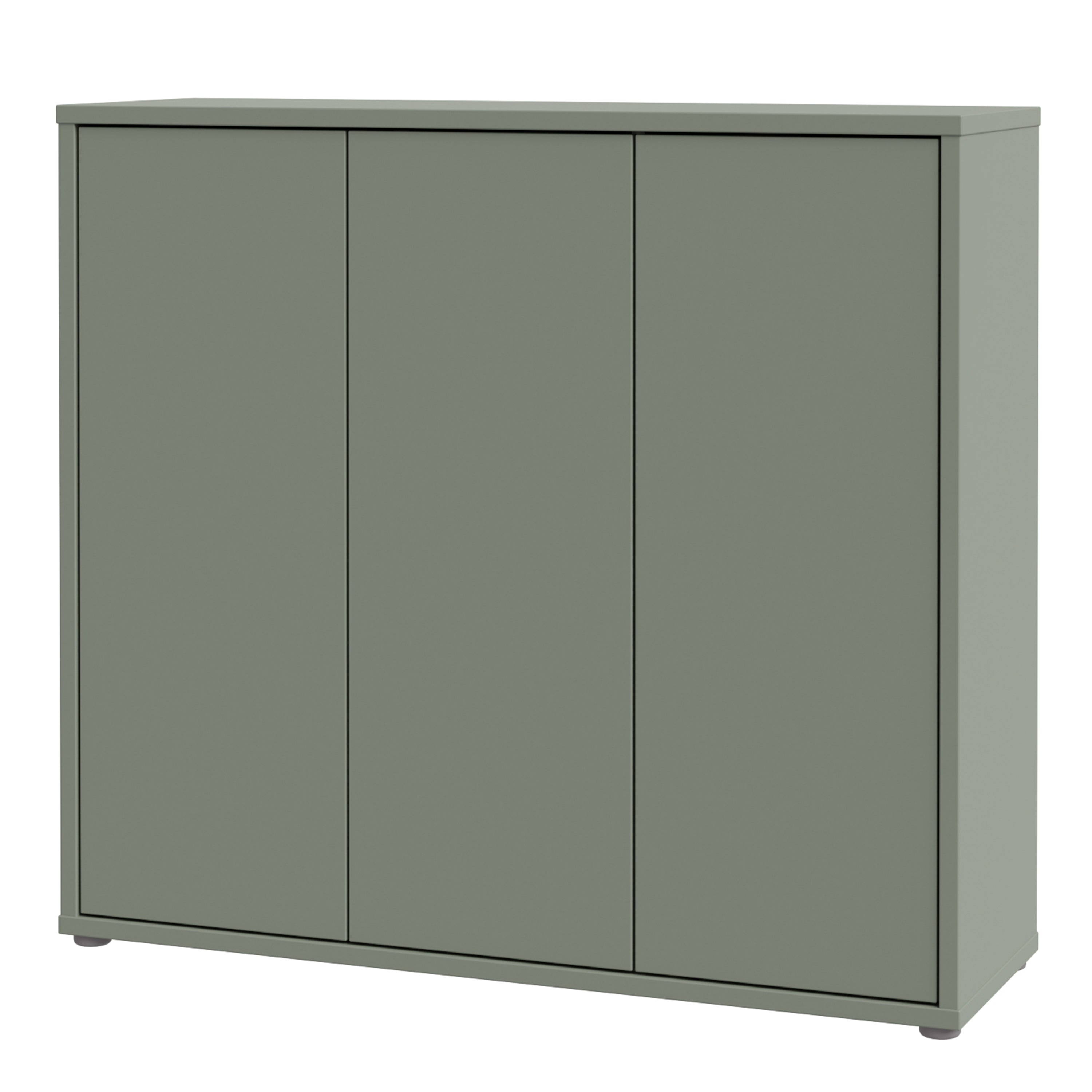 Alice Springs Shoe Cabinet with 3 Doors Push-to-Open in Sage Green