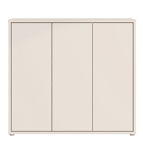 Alice Springs Shoe Cabinet with 3 Doors Push-to-Open in Sand