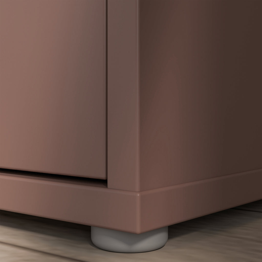 Alice Springs Shoe Cabinet with 3 Doors Push-to-Open in Terracotta