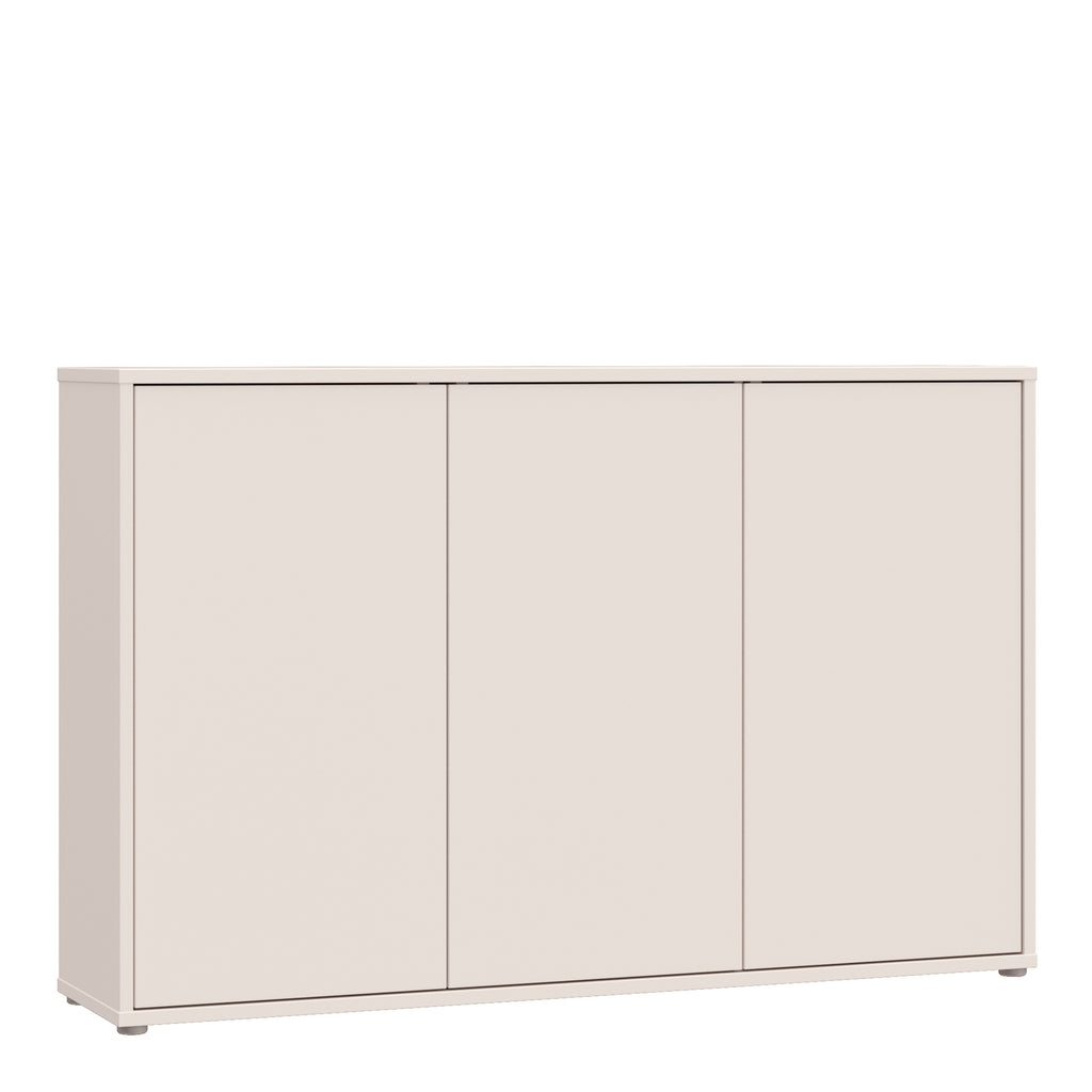 Alice Springs 3 Door Sideboard with Push-to-Open Doors in Sand