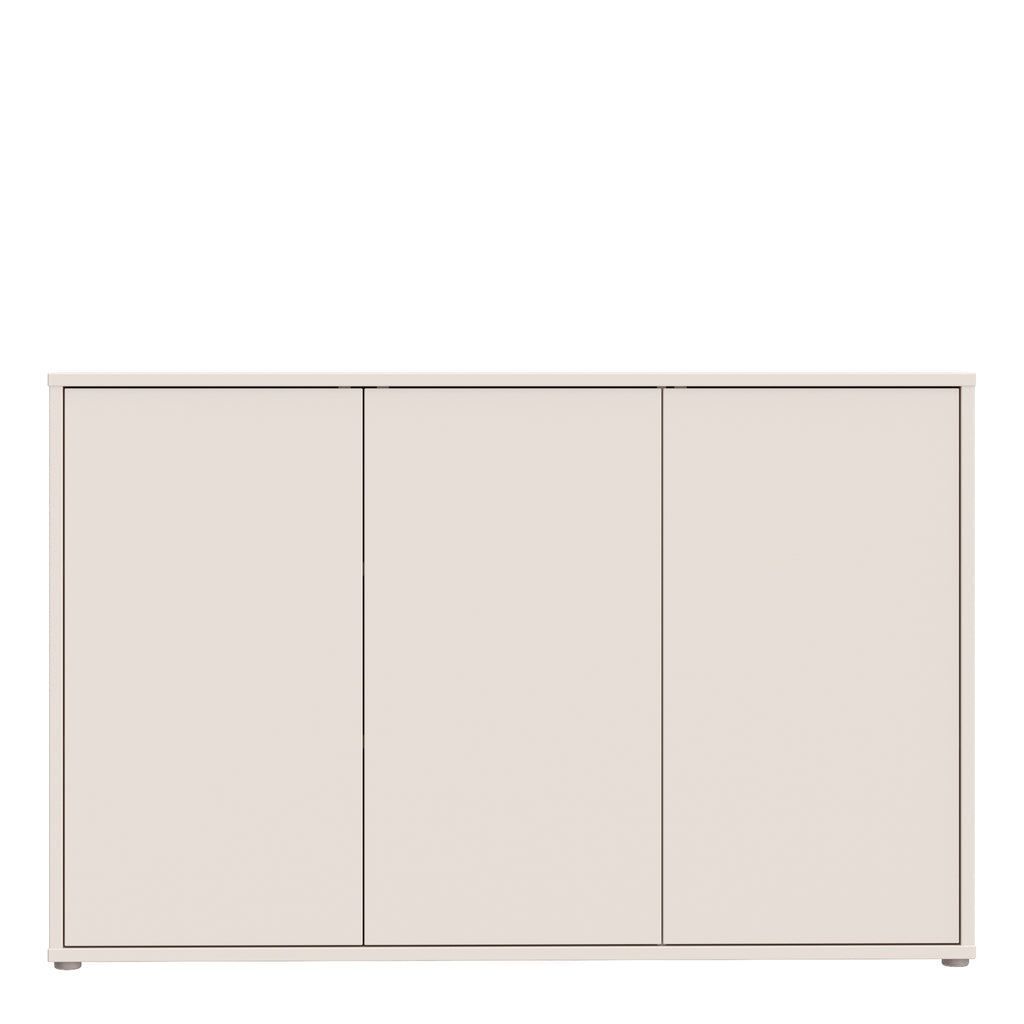 Alice Springs 3 Door Sideboard with Push-to-Open Doors in Sand