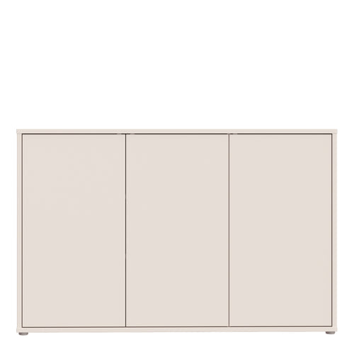 Alice Springs 3 Door Sideboard with Push-to-Open Doors in Sand
