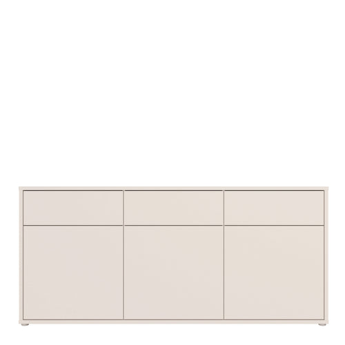 Alice Springs 3 Door 3 Drawer Sideboard with Push-to-Open Drawers in Sand