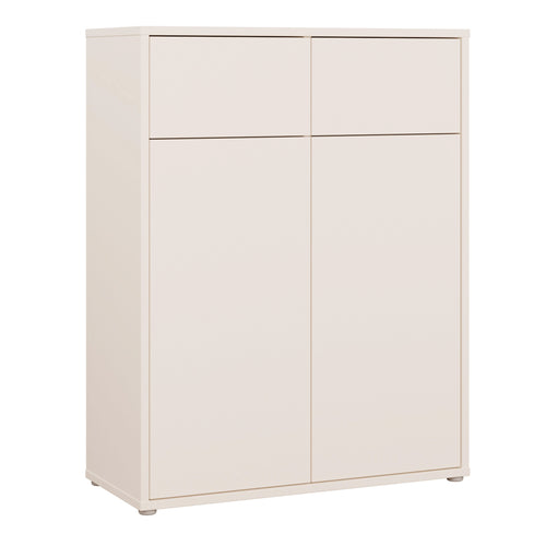 Alice Springs Storage Cabinet with 2 Doors & 2 Drawers with Push-to-Open in Sand