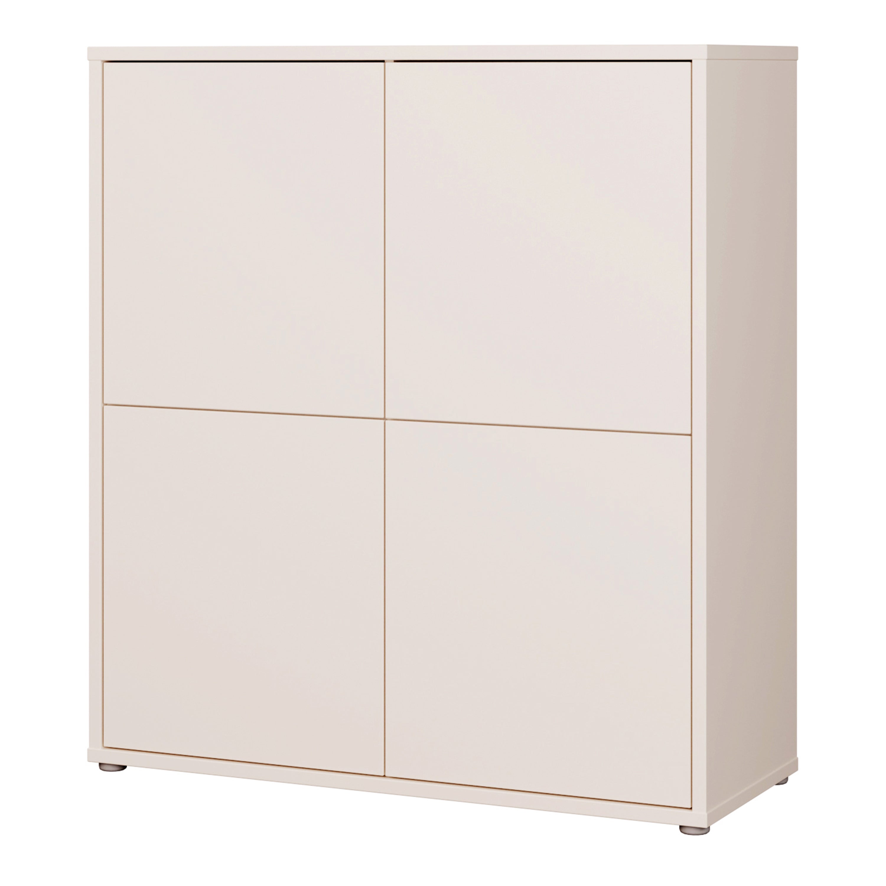 Alice Springs 4 Door Storage Cabinet with Push-to-Open Doors in Sand
