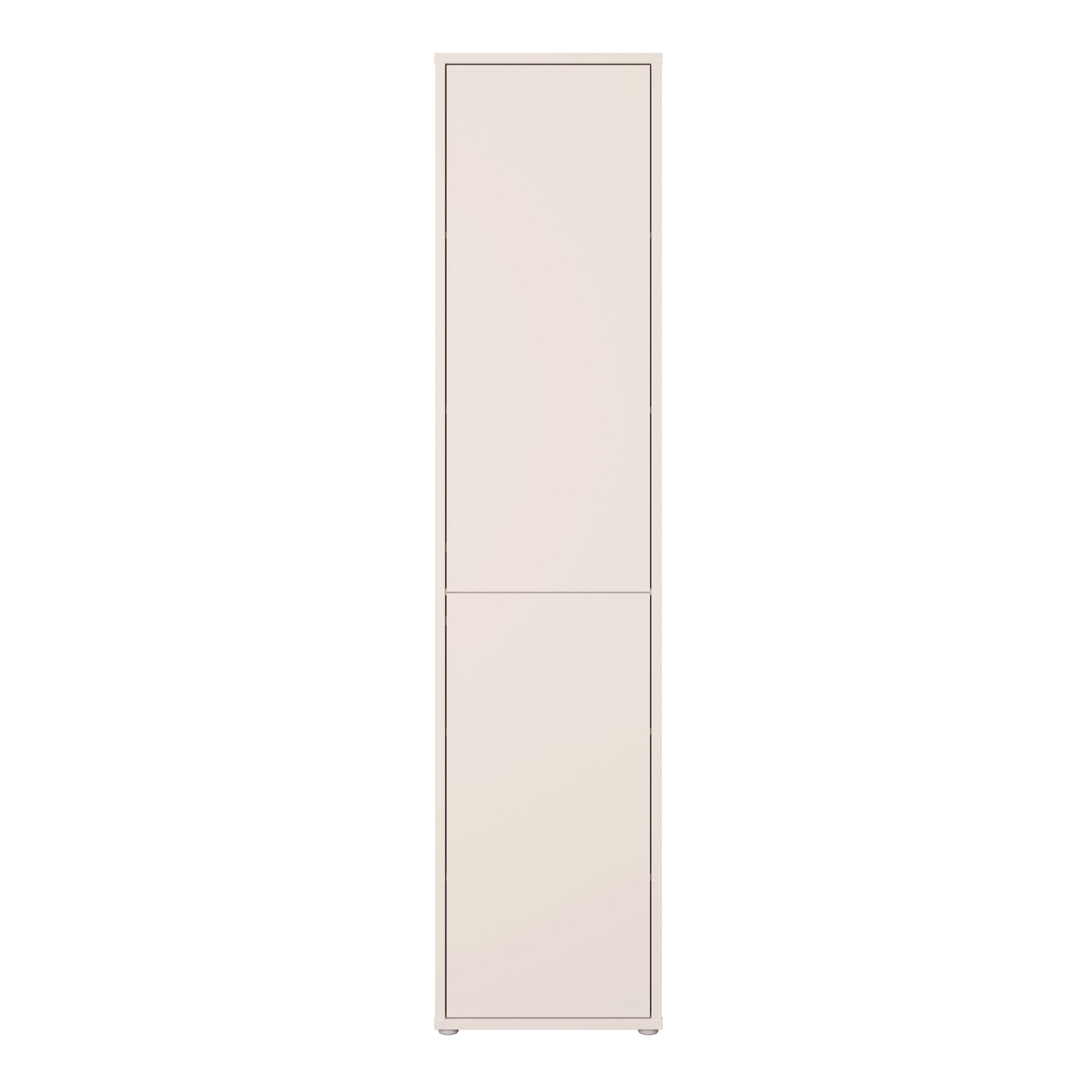 Alice Springs Narrow Tall Cupboard with 2 Push-to-Open Doors in Sand