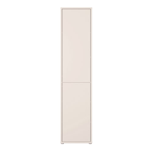 Alice Springs Narrow Tall Cupboard with 2 Push-to-Open Doors in Sand