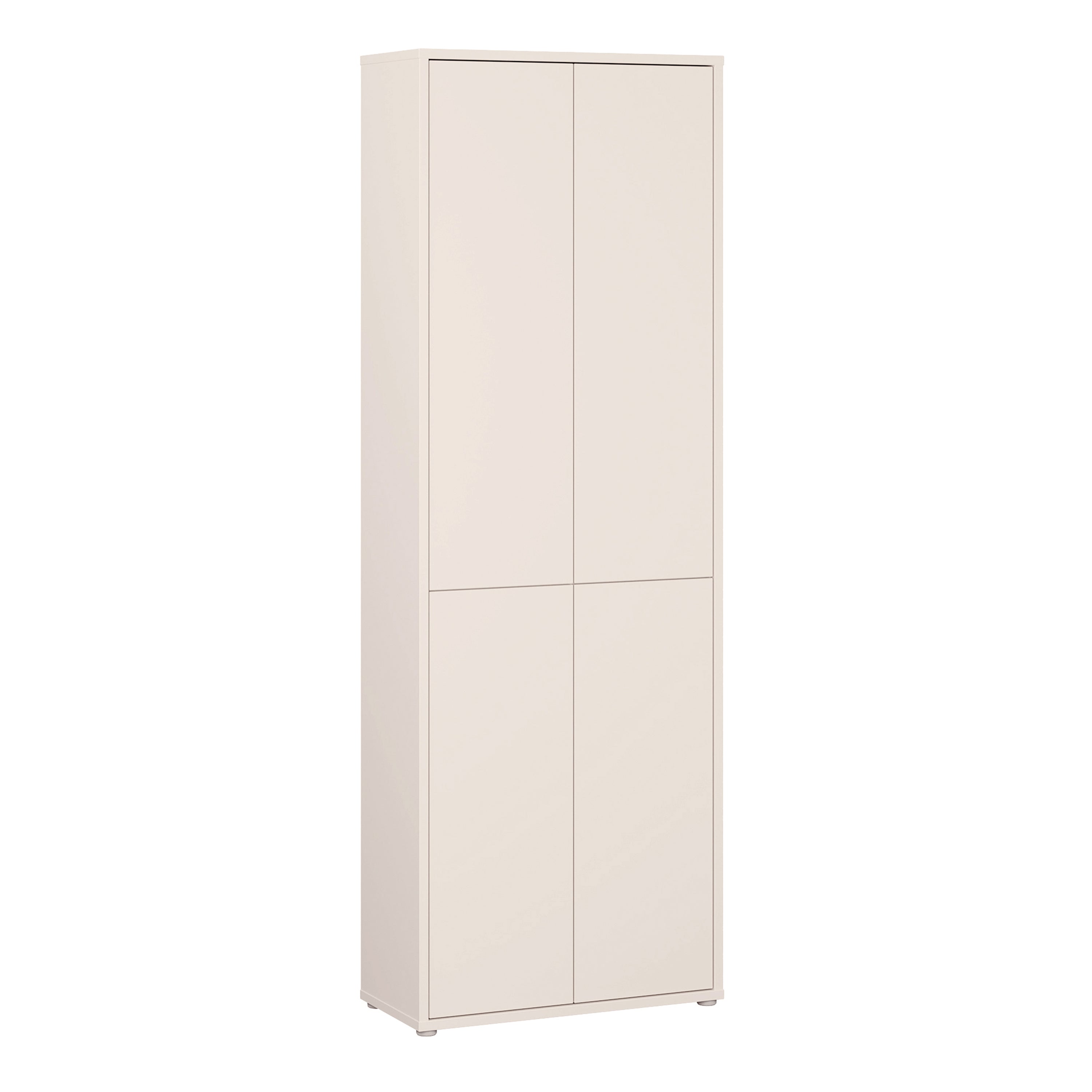 Alice Springs 4 Door Tall Storage Cabinet with Push-to-Open Doors in Sand