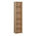 Alice Springs Tall Narrow Bookcase with 5 Shelves in Elegancia Oak