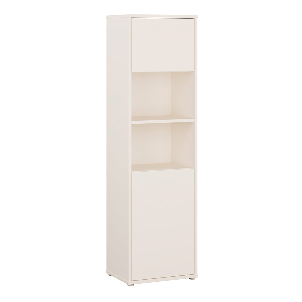 Alice Springs Tall Storage Cabinet with 2 Push-to-Open Doors & 1 Shelf in Sand