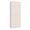 Alice Springs Tall Shoe Cabinet with 4 Doors Push-to-Open in Sand