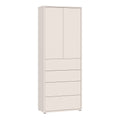 Alice Springs Tall Storage Cabinet with Push-to-Open Doors & 4 Drawers in Sand