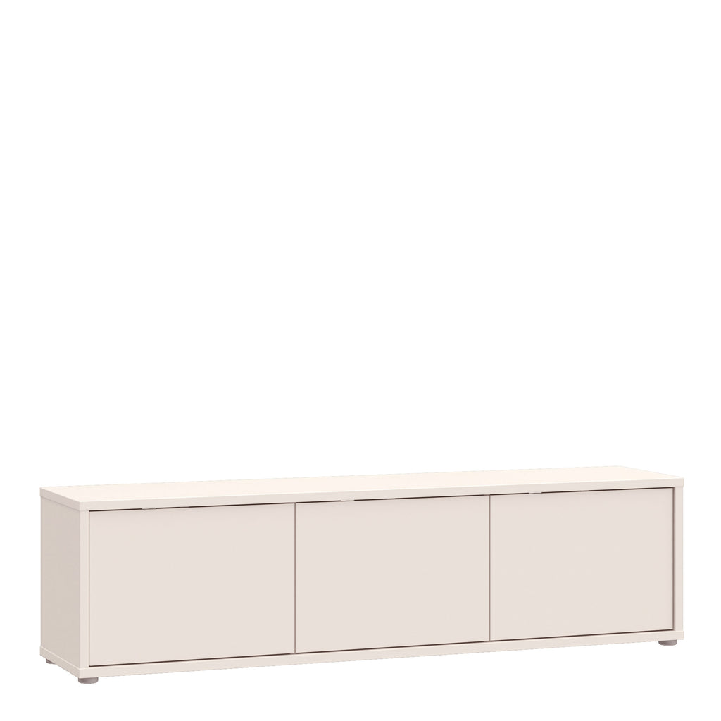 Alice Springs Wide TV Cabinet with 3 Doors Push-to-Open in Sand