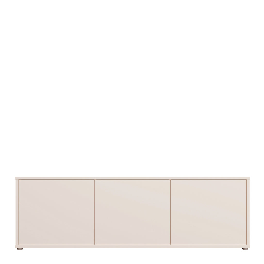 Alice Springs Large TV Cabinet with 3 Doors Push-to-Open in Sand