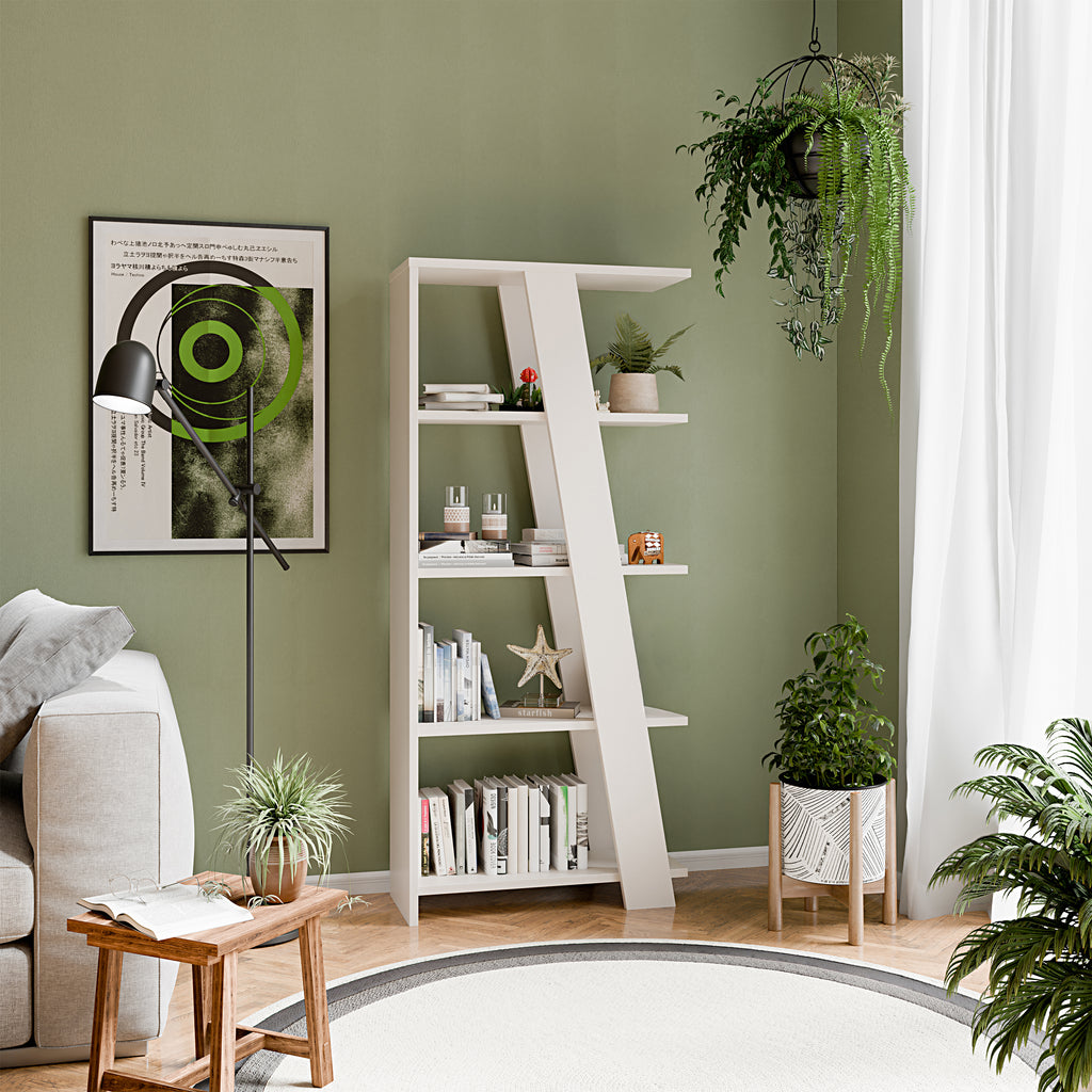 Natta 5-Tier Shelving Unit in Sand