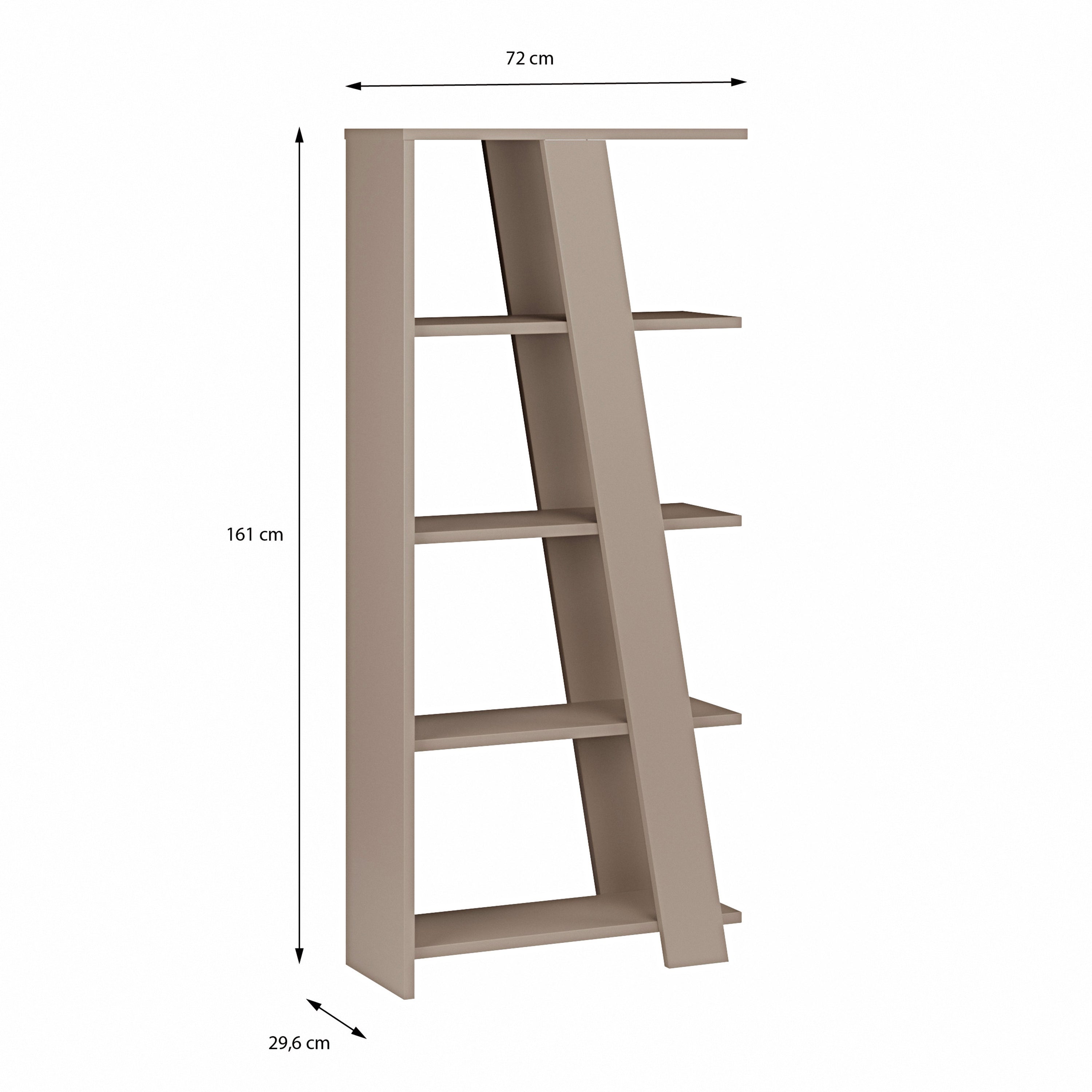 Natta 5-Tier Shelving Unit in Taupe