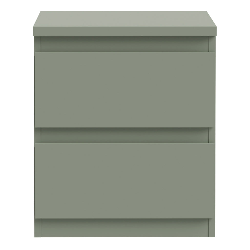 Edmore 2 Drawer Bedside Table in Sage Green