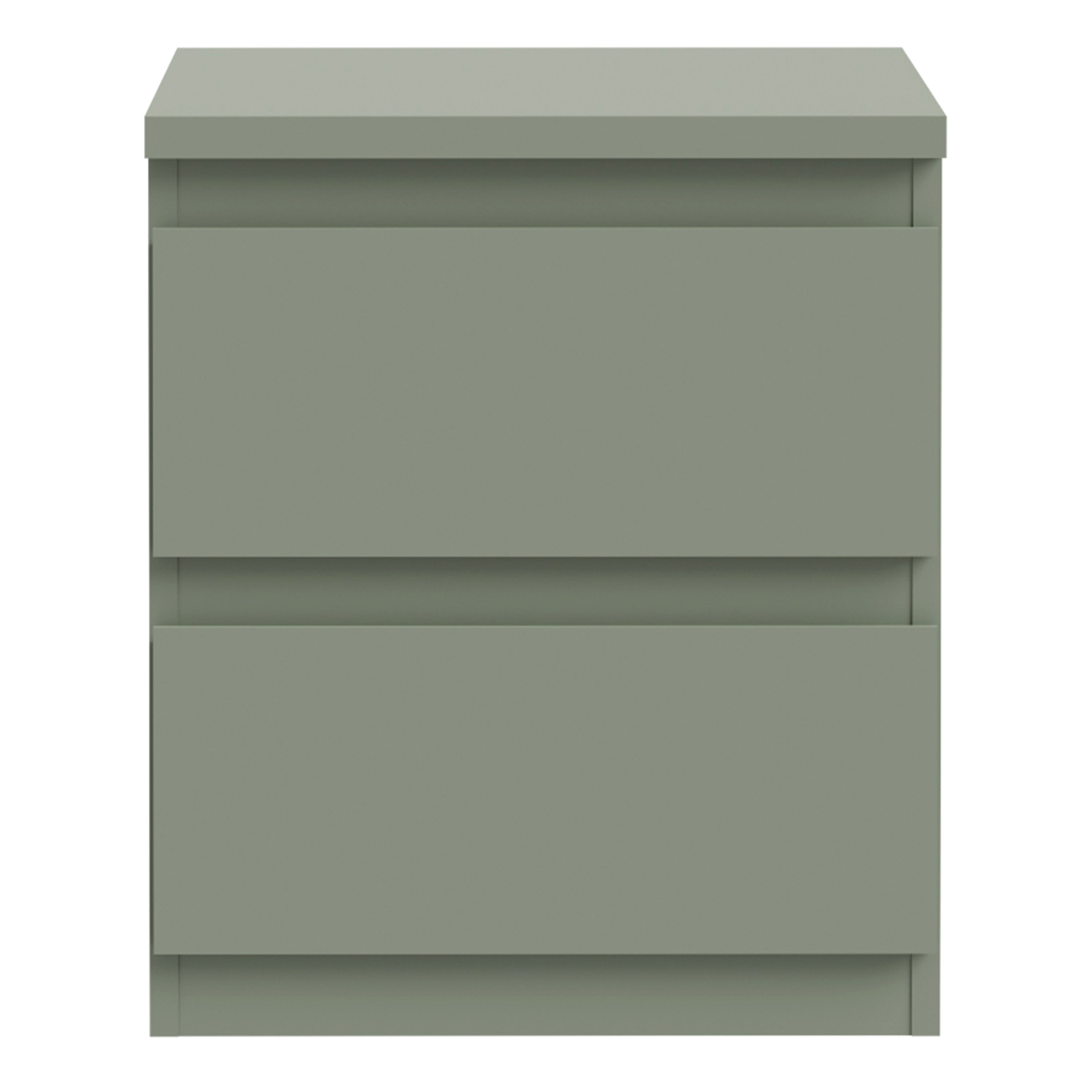 Edmore 2 Drawer Bedside Table in Sage Green