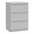 Edmore 3 Drawer Bedside Chest in Light Grey