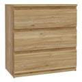 Edmore 3 Drawer Chest in Mauvella Oak