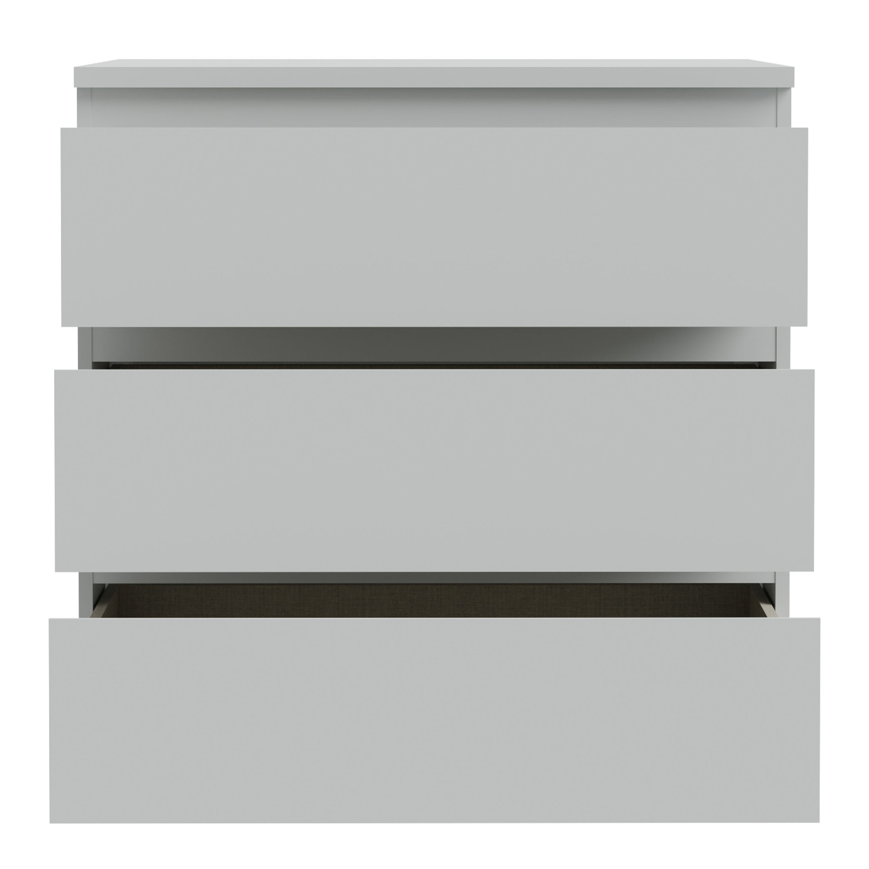 Edmore 3 Drawer Chest in Light Grey