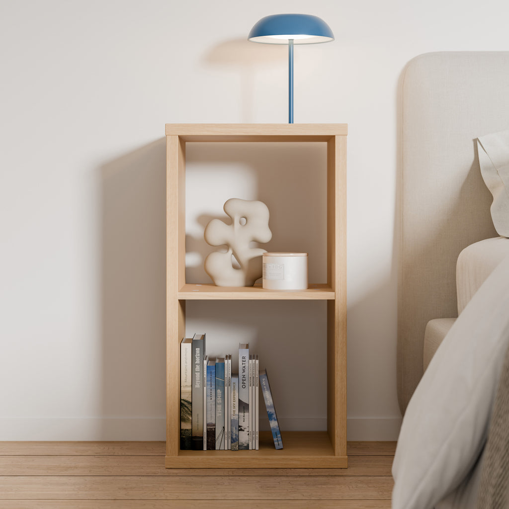 Mauro 1 Shelf Storage Unit in Elegancia Oak