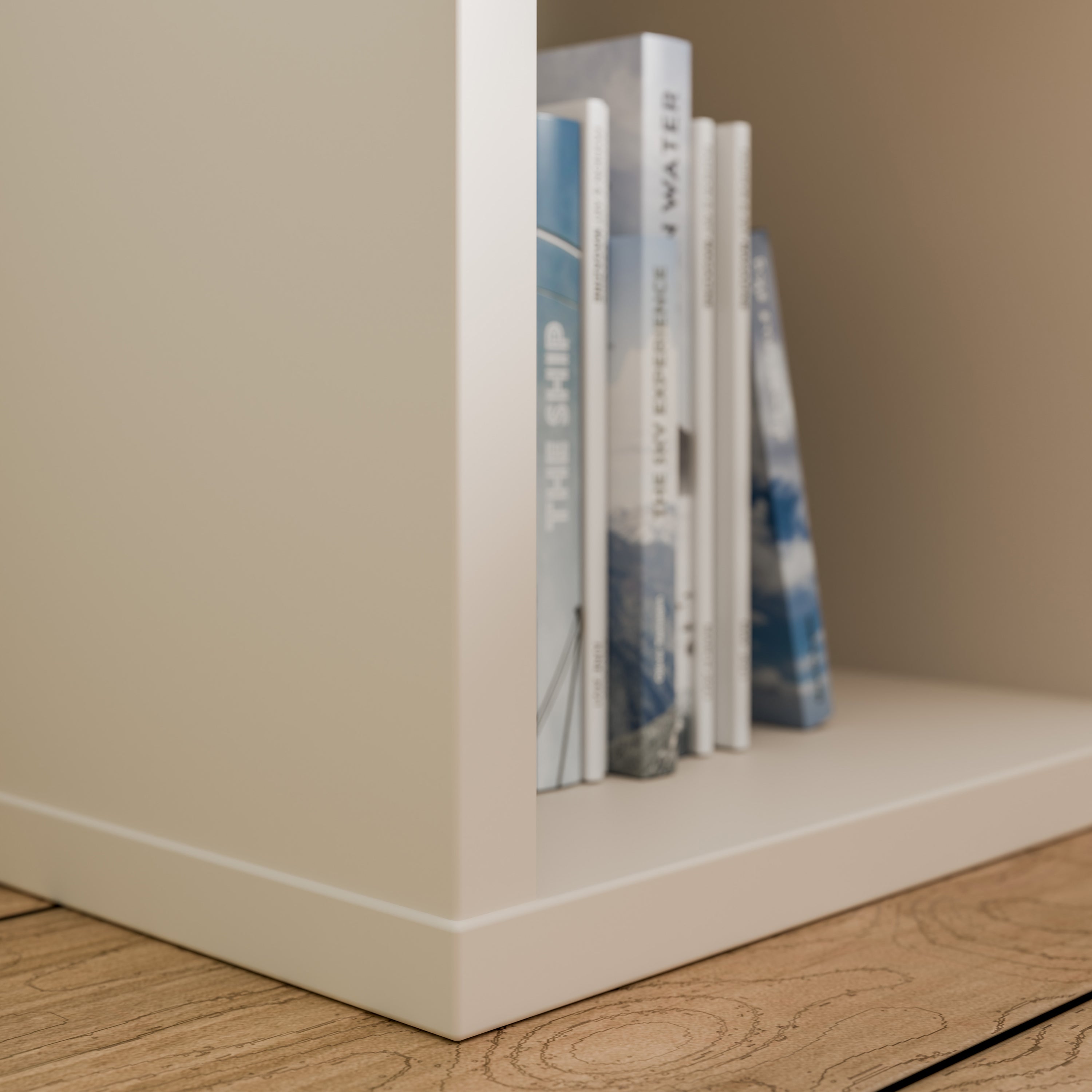 Mauro 1 Shelf Storage Unit in Sand