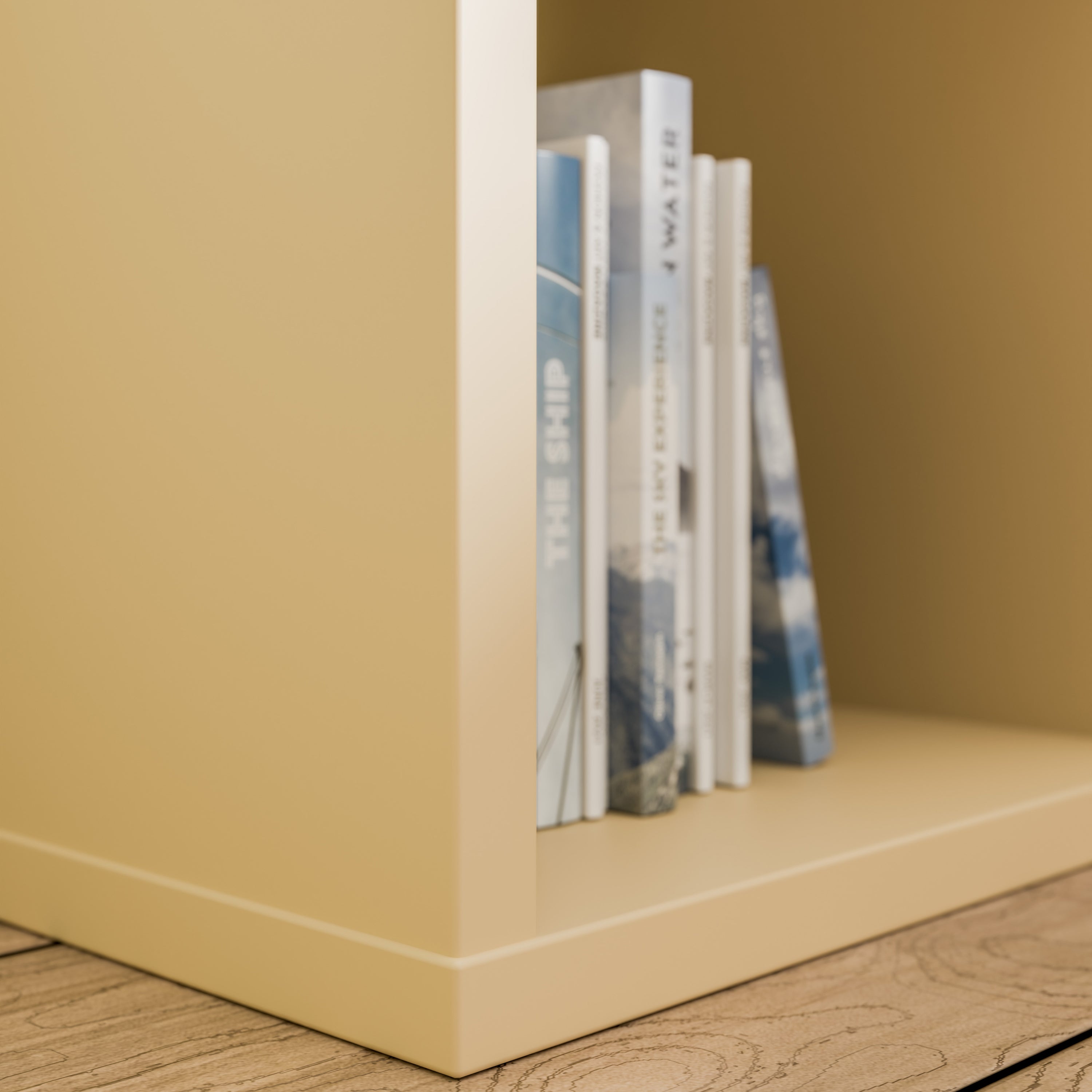 Mauro 1 Shelf Storage Unit in Yellow