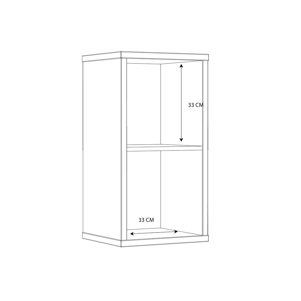 Mauro 1 Shelf Storage Unit in Yellow