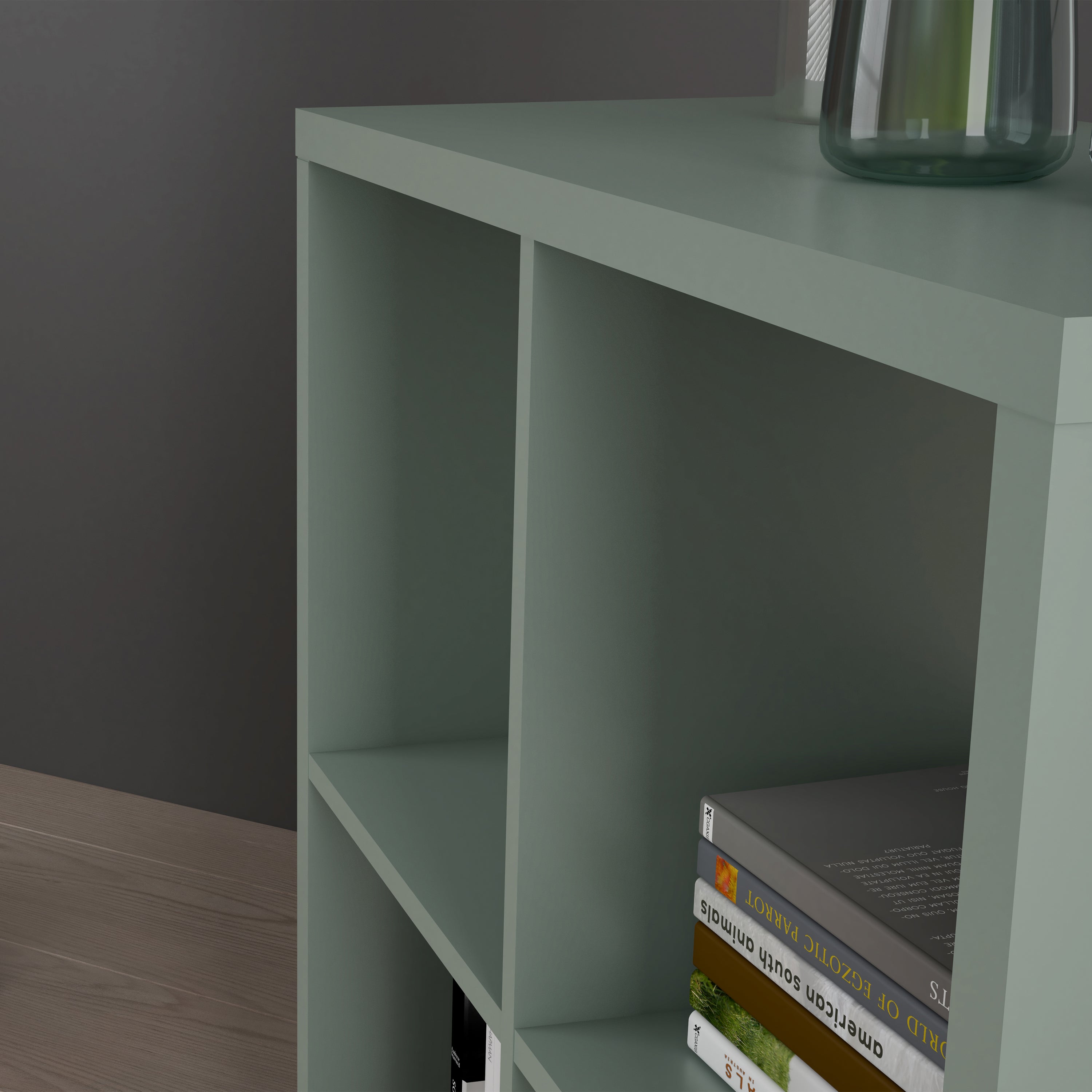 Mauro 2x2 Storage Unit in Sage Green