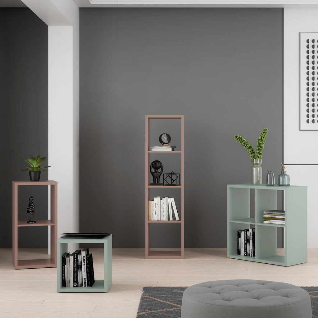Mauro 2x2 Storage Unit in Terracotta