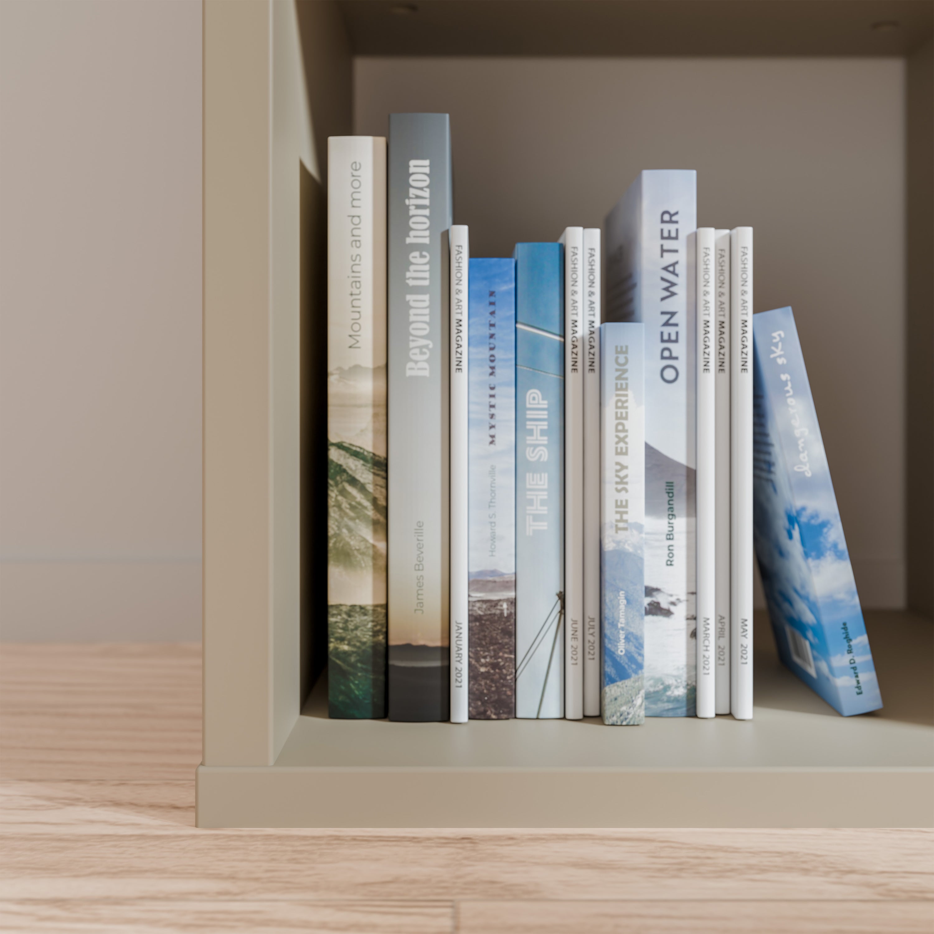 Mauro 2x2 Storage Unit in Taupe