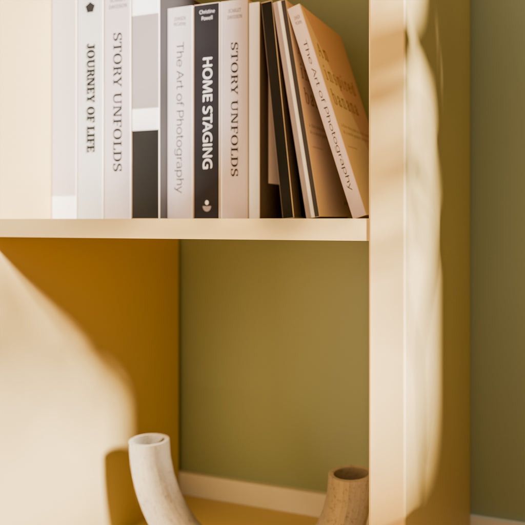 Mauro 2x2 Storage Unit in Yellow