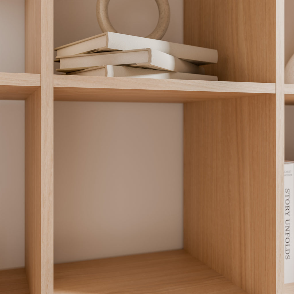 Mauro 3x3 Storage Unit in Elegancia Oak