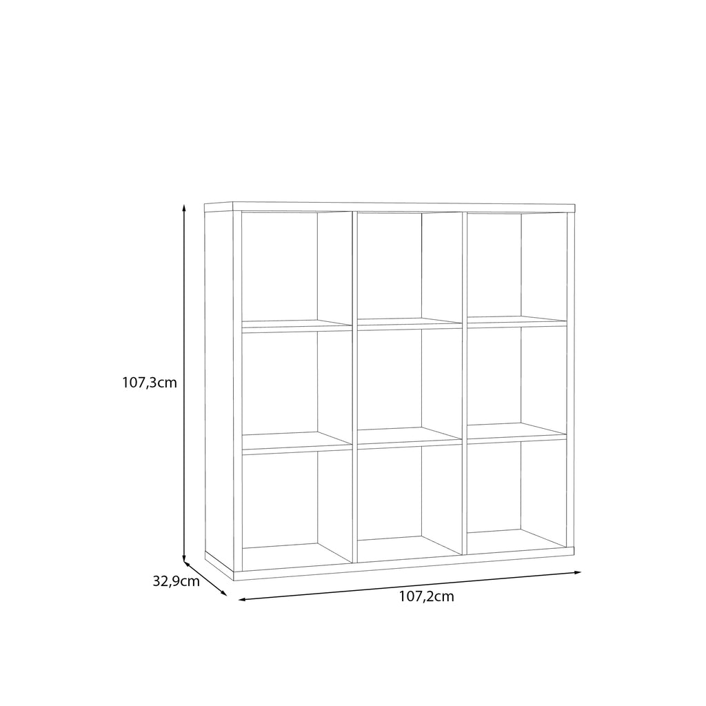 Mauro 3x3 Storage Unit in Sage Green