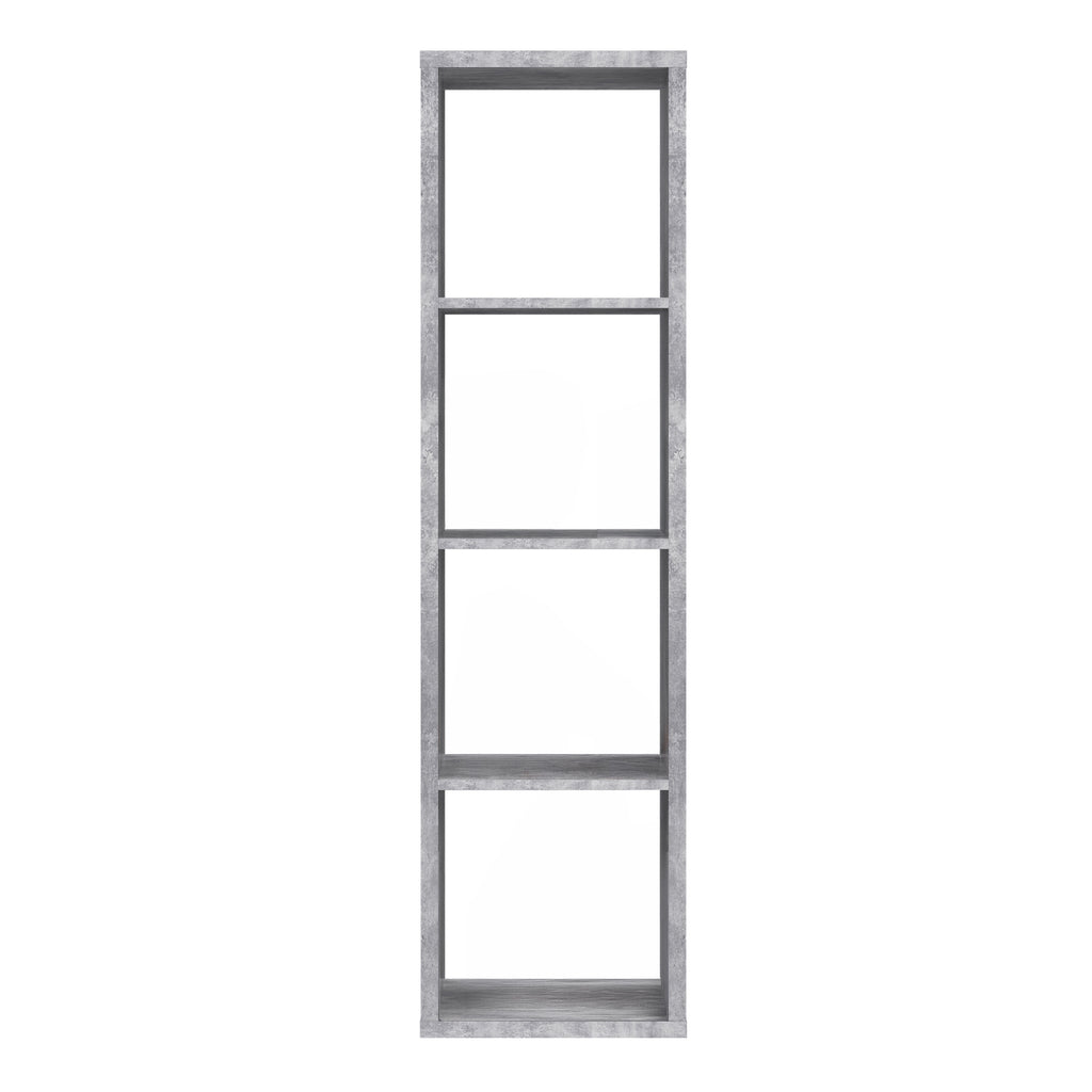 Mauro 3 Shelves Storage Unit in Concrete Grey