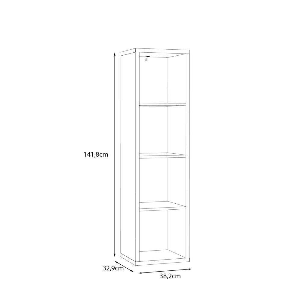 Mauro 3 Shelves Storage Unit in Blue